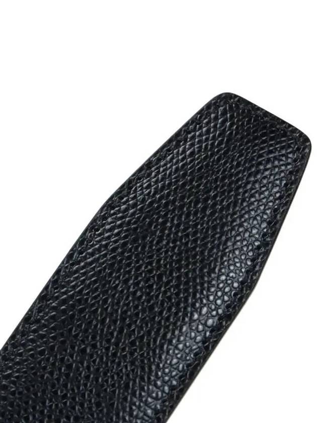 Gancini Reversible Leather Belt Black - SALVATORE FERRAGAMO - BALAAN 7