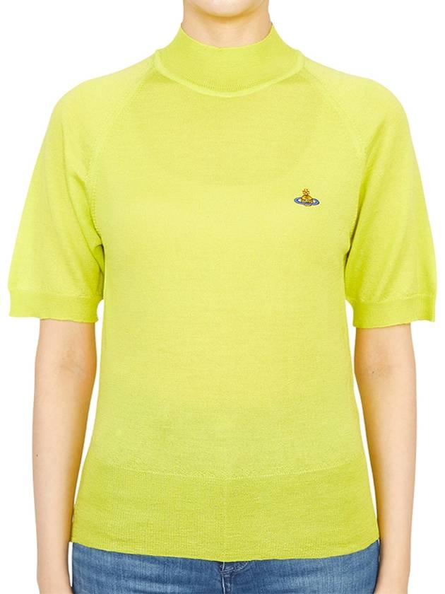 Bea Women s Turtleneck Short Sleeve Knit 18030022 Y000Q E401 037 - VIVIENNE WESTWOOD - BALAAN 1