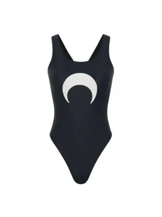 24 WSW006CJER0019 BK99 Active Jersey Moon One Piece Swimsuit - MARINE SERRE - BALAAN 1