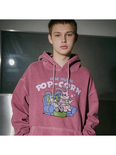 Bunny Popcorn Pigment Hoodie Dusty Pink - CPGN STUDIO - BALAAN 1