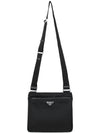 Pocono Saffiano Messenger Bag Black - PRADA - BALAAN 4