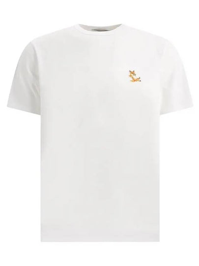 Chillax Fox Patch Classic Short Sleeve T-Shirt White - MAISON KITSUNE - BALAAN 2