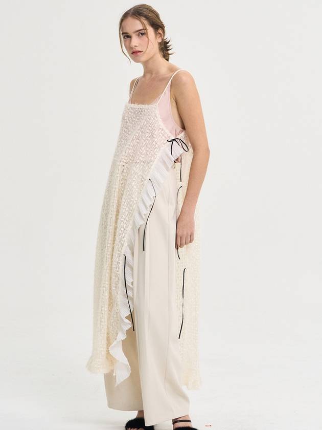 Melody Layered Ruffle Dress Cream - SORRY TOO MUCH LOVE - BALAAN 5