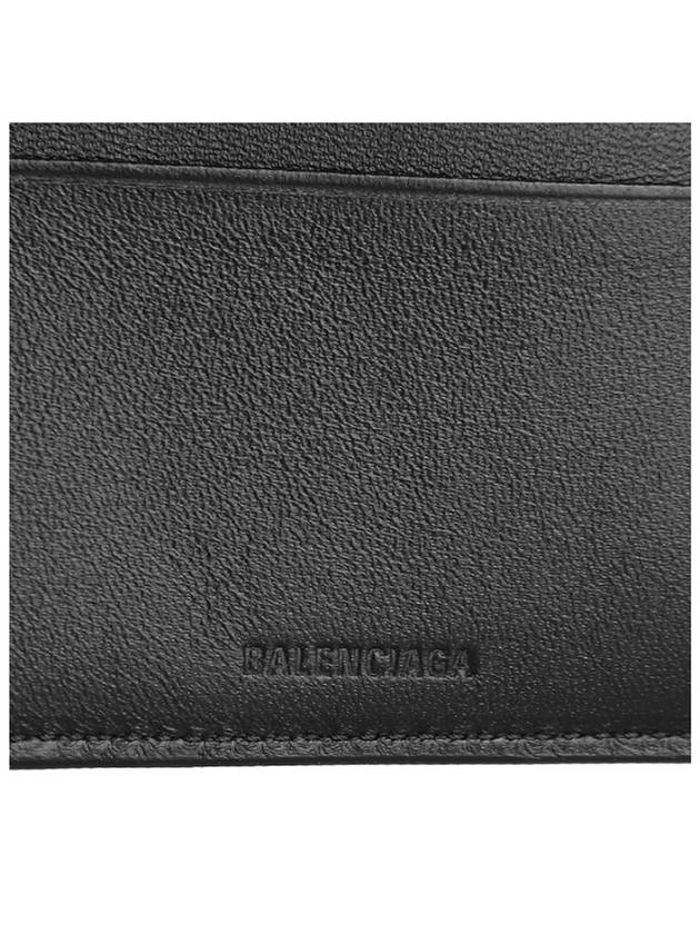 Reflected Logo Half Wallet Black - BALENCIAGA - BALAAN 7