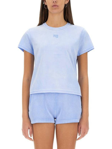 T By Alexander Wang Essential Shrunk T-Shirt - ALEXANDER WANG - BALAAN 1