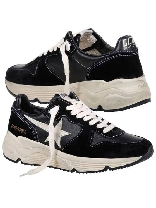 Running Sole Leather Low Top Sneakers Black - GOLDEN GOOSE - BALAAN 2