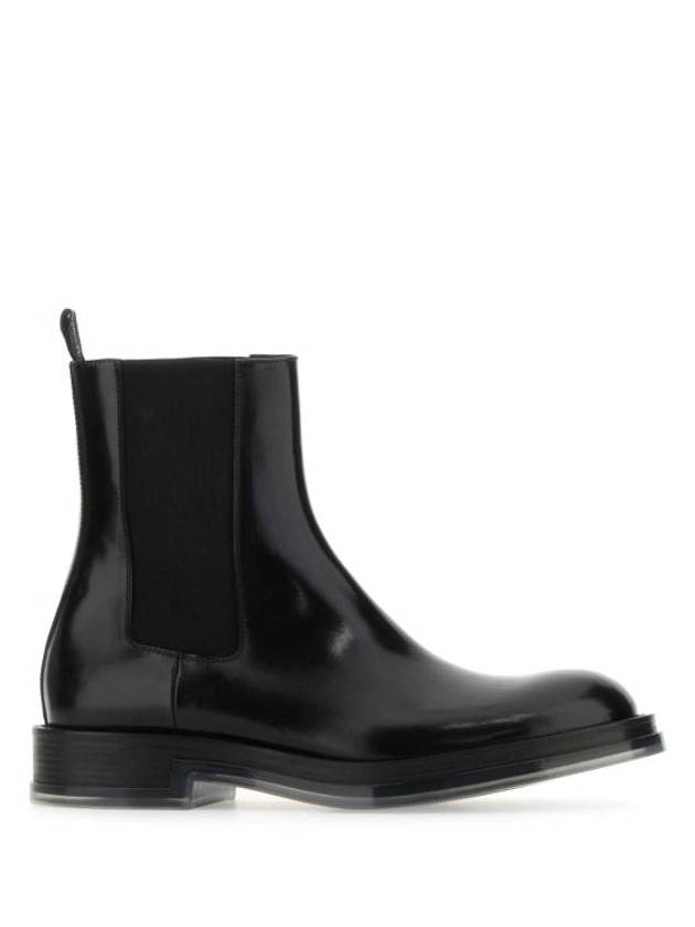 Float Transparent Sole Chelsea Boots Black - ALEXANDER MCQUEEN - BALAAN 1