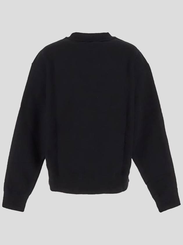 Plus Logo Patch Popover Hoodie Black - JIL SANDER - BALAAN 3