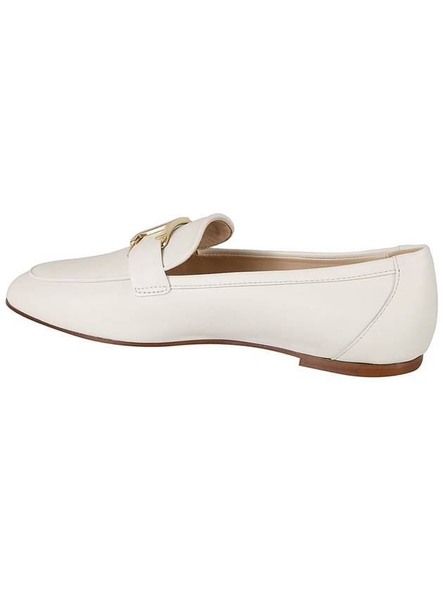 T Timeless Leather Loafers White - TOD'S - BALAAN 6