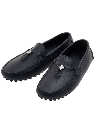 CD Diamond Grained Calfskin Loafers Black - DIOR - BALAAN 2