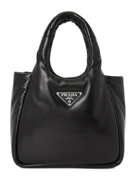 Padded Soft Nappa Tote Bag Black - PRADA - BALAAN 2