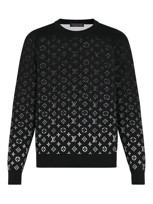 Lvse Monogram Degrade Sweatshirt Black - LOUIS VUITTON - BALAAN 1