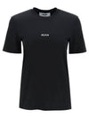 Micro Brushed Logo Short Sleeve T-Shirt Black - MSGM - BALAAN 2