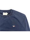 Tricolor Fox Patch Sweatshirt Dark Navy - MAISON KITSUNE - BALAAN 3