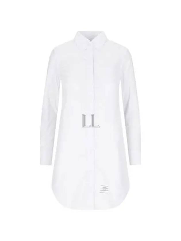 RWB Cotton Shirt Dress White - THOM BROWNE - BALAAN 2