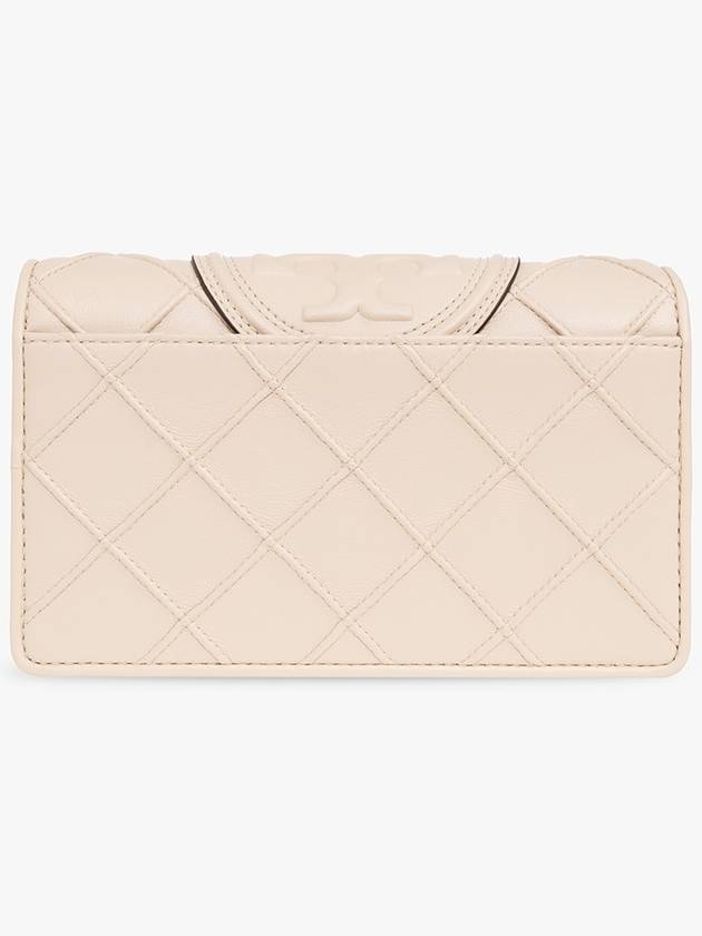 Tory Burch ‘Fleming’ Strapped Wallet, Women's, Cream - TORY BURCH - BALAAN 3