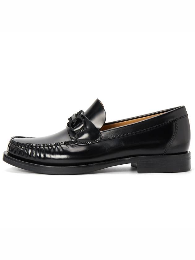 Gancini Ornament Loafer Black - SALVATORE FERRAGAMO - BALAAN 5