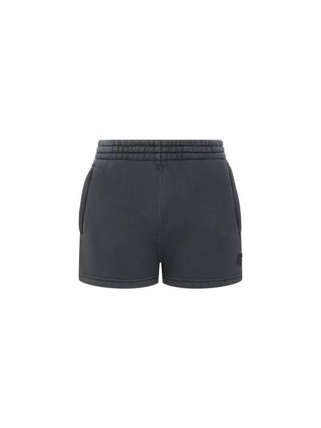 Embossed logo banding shorts Obsidian - ALEXANDER WANG - BALAAN 1