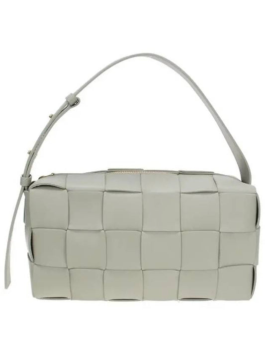 Brick Cassette Intrecciato Shoulder Bag Travertine - BOTTEGA VENETA - BALAAN 2