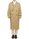 Double Breasted Wrap Collar Trench Coat Beige - LEMAIRE - BALAAN 2