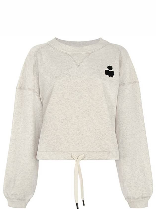 Margo Logo Crop Sweatshirt Ecru - ISABEL MARANT ETOILE - BALAAN 2