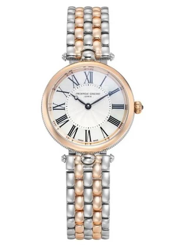 Classic 30mm Metal Watch White Rose Gold - FREDERIQUE CONSTANT - BALAAN 6