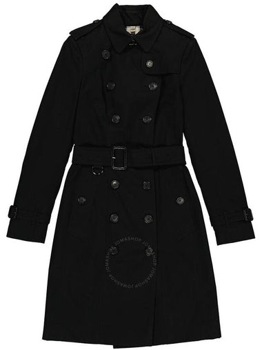 Burberry Black Sandringham Long Double-breasted Trench Coat, Brand Size 4 (US Size 2) - BURBERRY - BALAAN 1