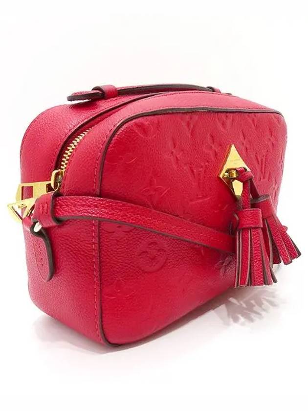 M44606 Scarlet Embossed Monogram Empreinte Saintonge Tassel Cross Bag - LOUIS VUITTON - BALAAN 3