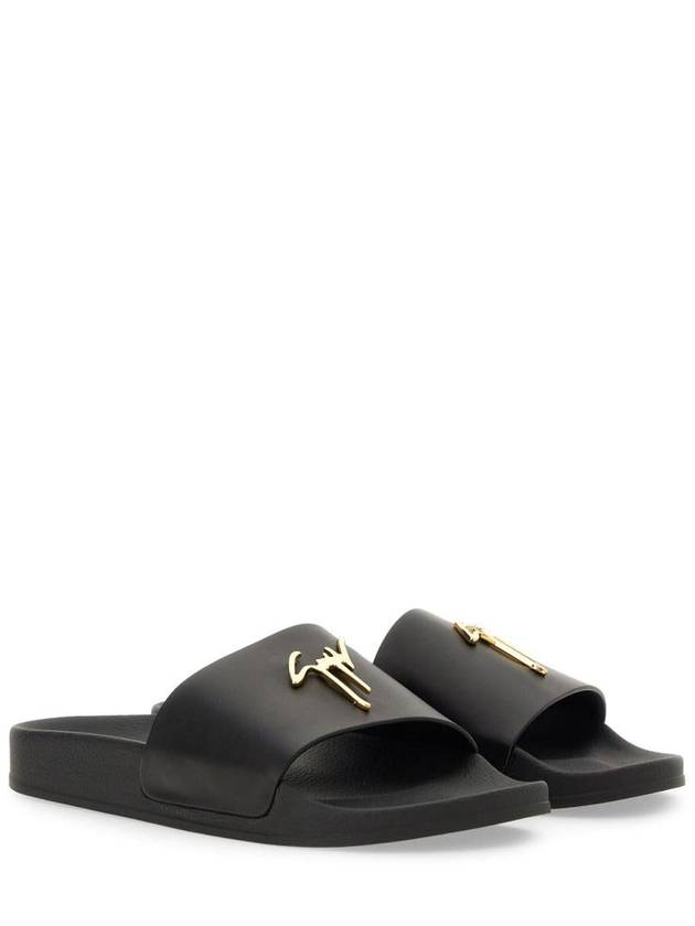 Giuseppe Zanotti Brett Slide Sandal With Logo - GIUSEPPE ZANOTTI - BALAAN 6