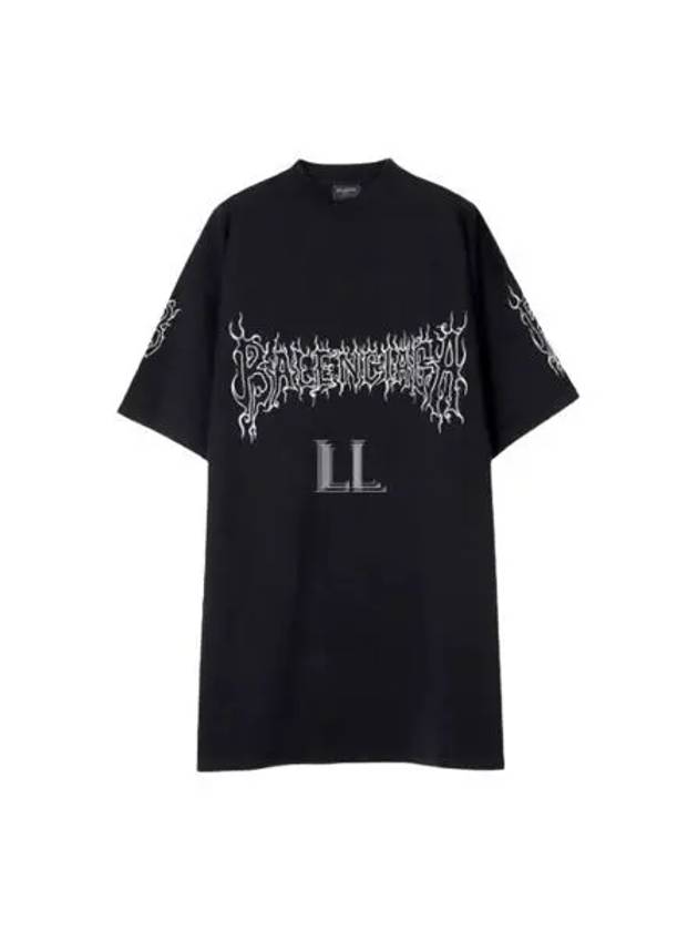 Darkwave Cotton Short Sleeve T-Shirt Black - BALENCIAGA - BALAAN 2