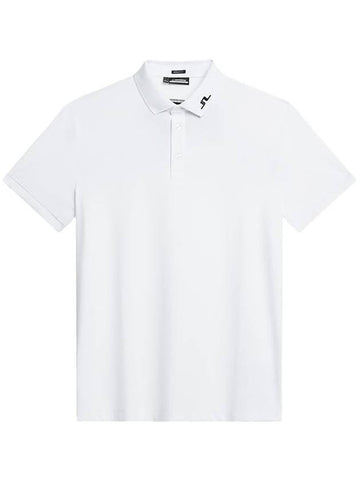 KV Regular Fit Men's Golf Polo Short Sleeve TShirt White GMJT09158 - J.LINDEBERG - BALAAN 1