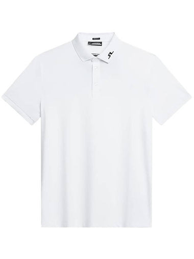 KV Regular Fit Men's Golf Polo Short Sleeve TShirt White GMJT09158 - J.LINDEBERG - BALAAN 1