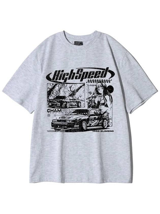 EL High Speed ​​Short Sleeve T-Shirt Melange - ELIMENO - BALAAN 1