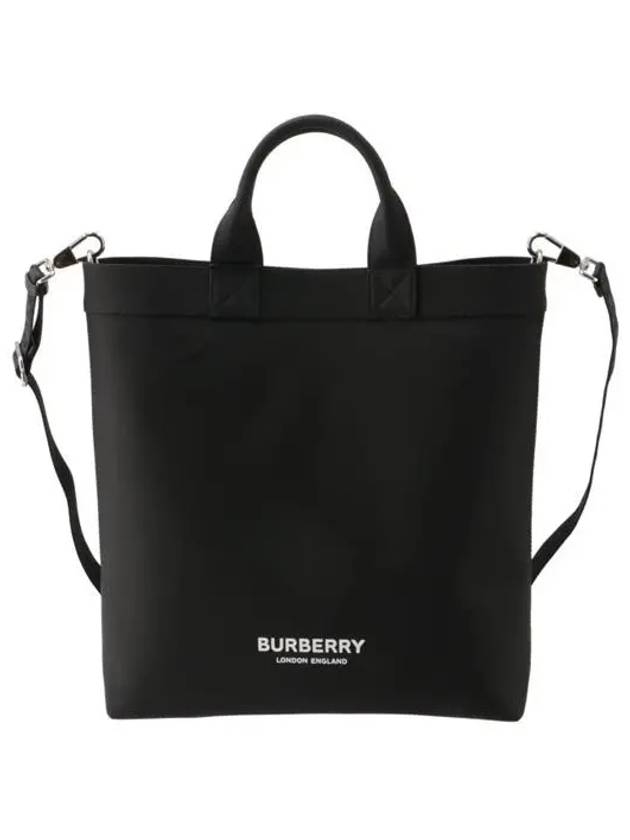 Logo Print Nylon Artie Tote Bag Black - BURBERRY - BALAAN 2