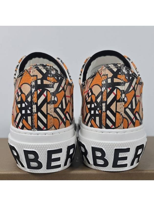 Monogram printed canvas sneakers 235 - BURBERRY - BALAAN 5