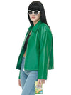 Single Leather Suede Jacket Green - C WEAR BY THE GENIUS - BALAAN 4