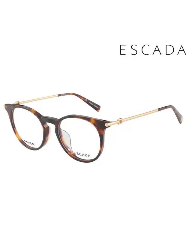 Glasses Frame VES A42F 0G21 Round Titanium Men Women - ESCADA - BALAAN 2