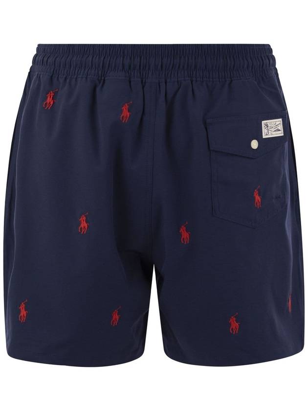 Red Pony Logo Traveler Shorts Navy - POLO RALPH LAUREN - BALAAN 3