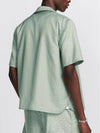 Oblique Short Sleeve Shirt Green - DIOR - BALAAN 4