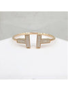 Lux You T wire bracelet 18K rose gold diamond - TIFFANY & CO. - BALAAN 1