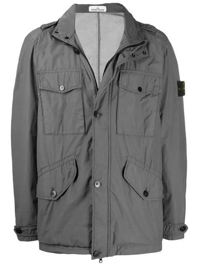 Light Pocket Zip Up Jacket Grey - STONE ISLAND - BALAAN 2