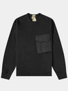 Maxi Pocket Detail Sweatshirt Black - TEN C - BALAAN 2