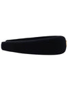 Triangle Logo Velvet Hairband Black - PRADA - BALAAN 4