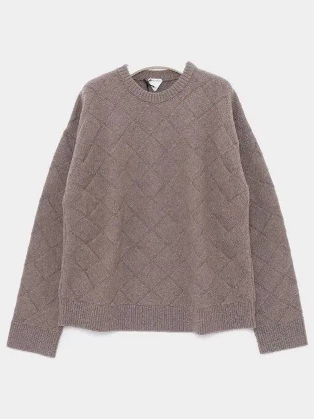 Intrecciato Wool Knit Top Riverbed - BOTTEGA VENETA - BALAAN 2