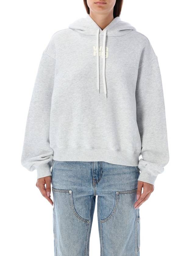 T By Alexander Wang Essential Hoodie Paint Logo - ALEXANDER WANG - BALAAN 1