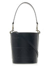 Top Stitching Bucket Bag Black - PRADA - BALAAN 4