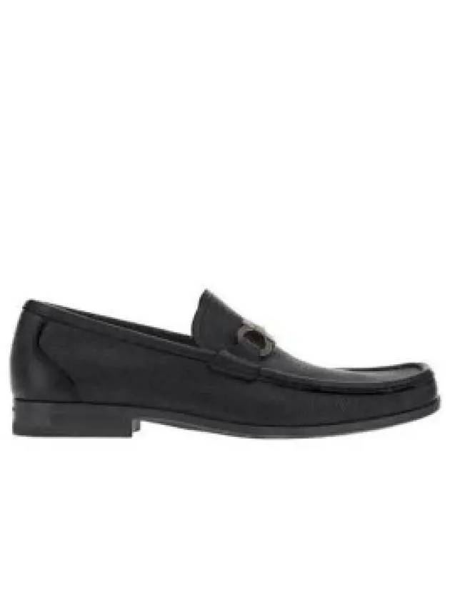 Gancini Suede Moccasin Loafers Black - SALVATORE FERRAGAMO - BALAAN 2