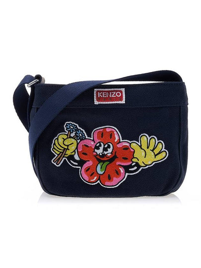 Boke Boy Small Cotton Cross Bag Navy - KENZO - BALAAN 2