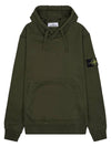 Signature Logo Patch Hoodie Olive - STONE ISLAND - BALAAN 11