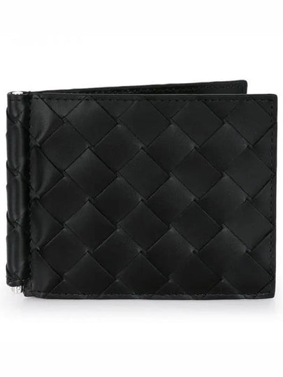 Intrecciato Money Clip Card Wallet Black - BOTTEGA VENETA - BALAAN 2